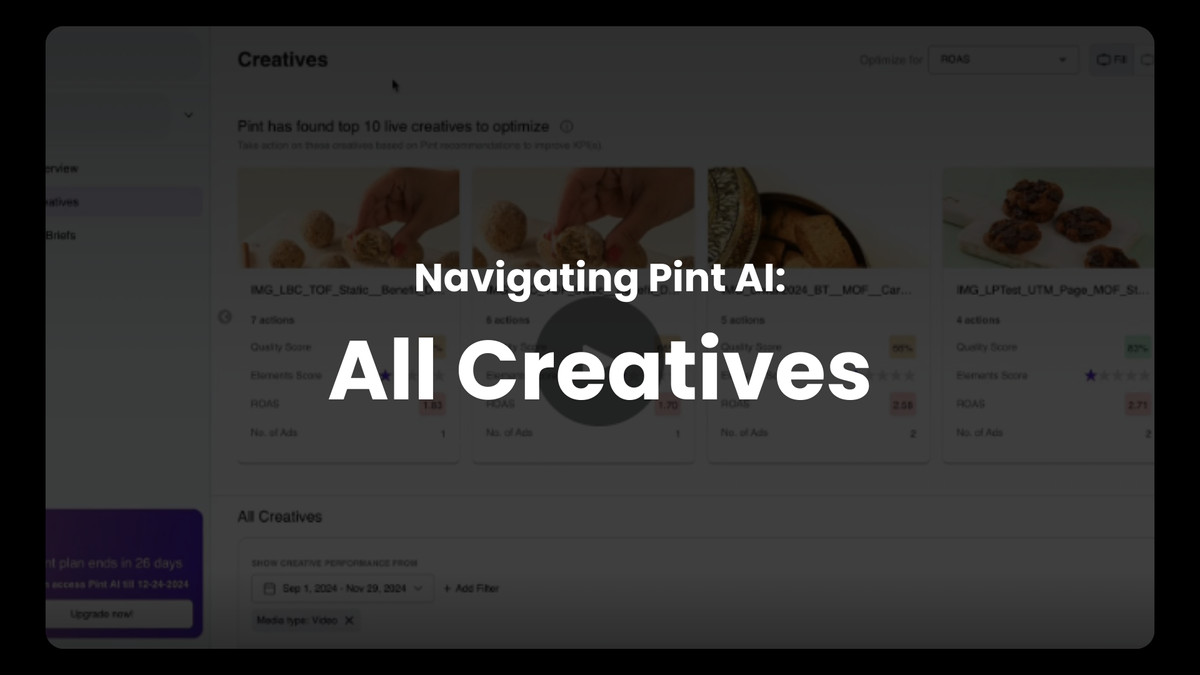 Navigating Pint AI: All Creatives