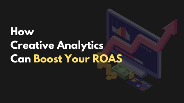 How Creative Analytics Can Boost Your ROAS - Illustration with an upward trend graph, coins, and credit cards